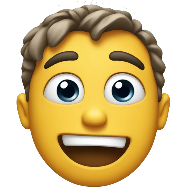 Funny face emoji