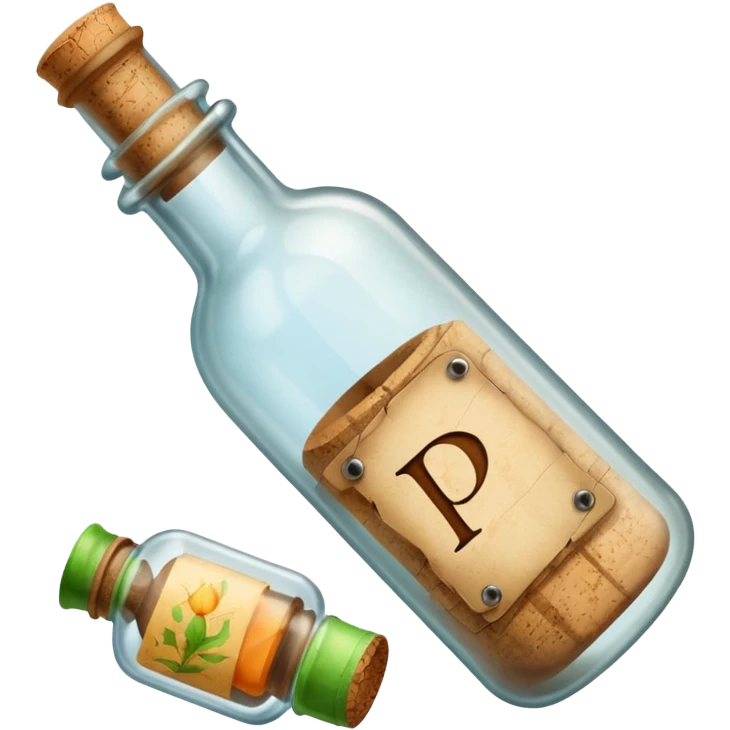Message letter in Bottle emoji