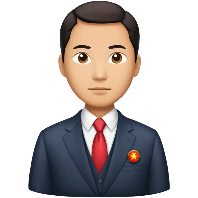 Chinese statesman in a suit emoji