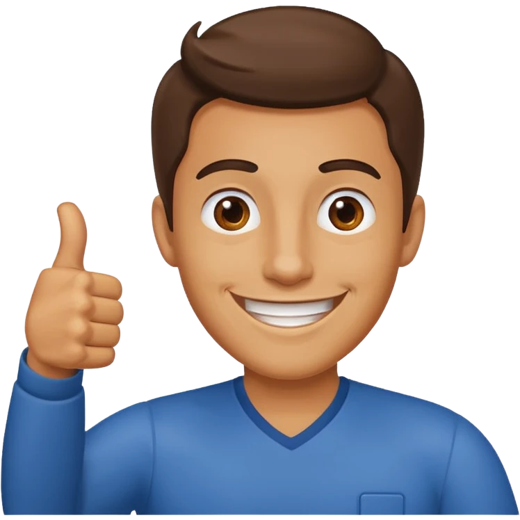man giving a thumbs up and saying 'okey' emoji