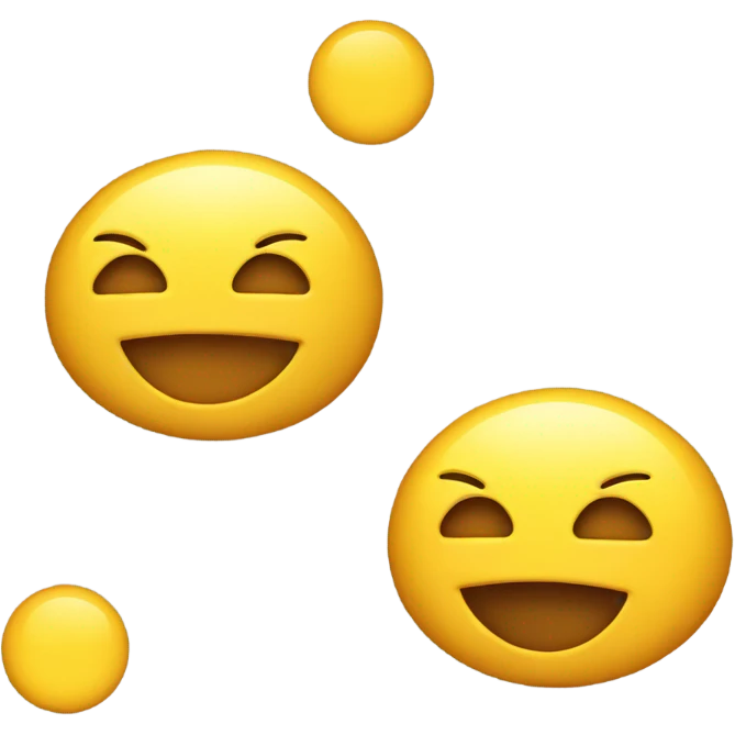 Yellow emoji mewing emoji