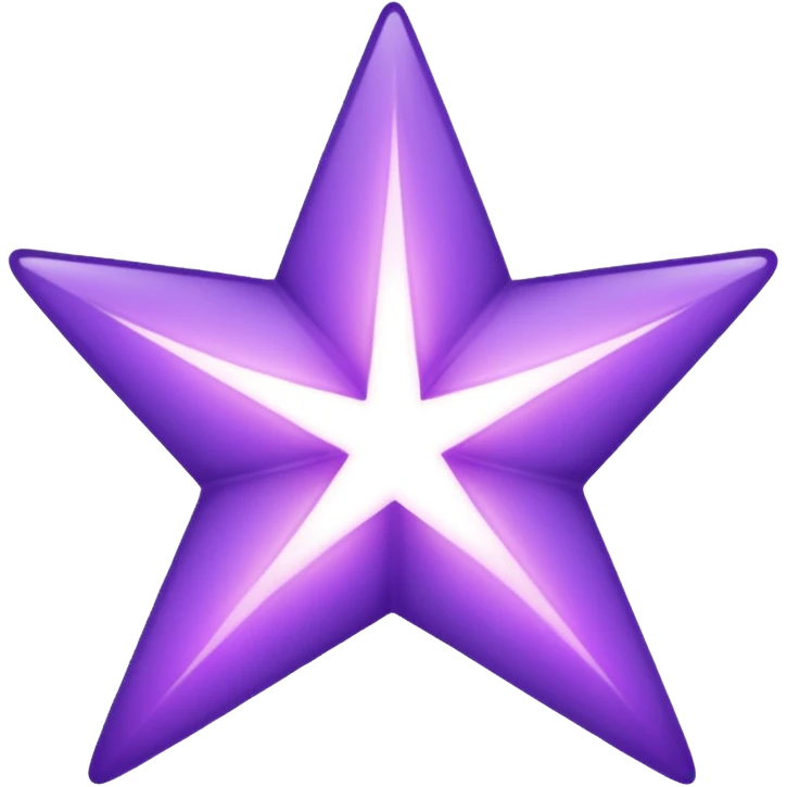 Purple void star that looks ethereal and only has four points emoji