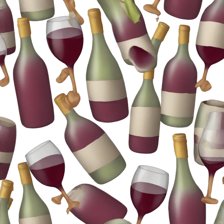 Whining wine emoji