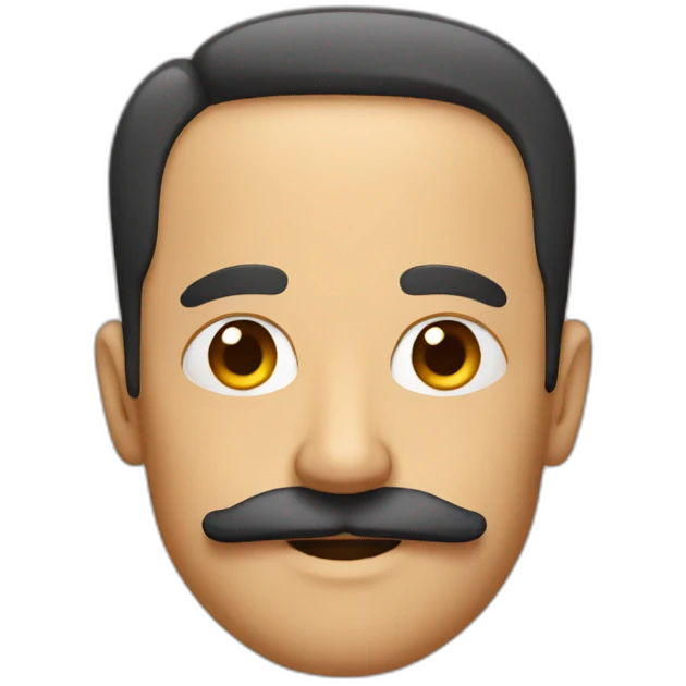 A man with little square moustache emoji