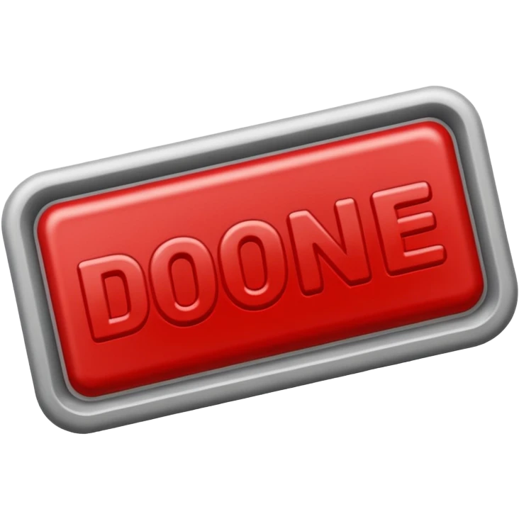 I want to make stamp describing “done” emoji