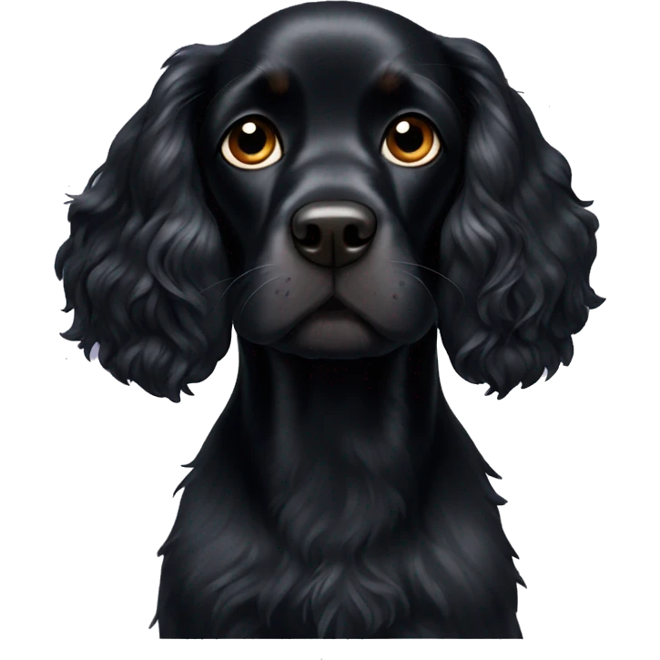 black cocker spaniel emoji