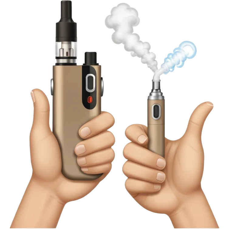Thumbs up with a vape emoji