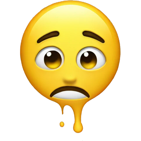 hysterically sad yellow circle face emoji emoji