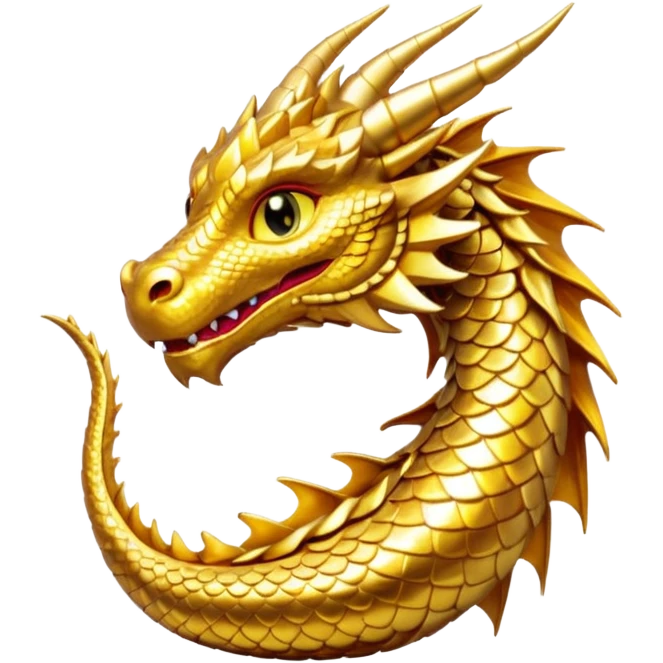 Gold dragon emoji