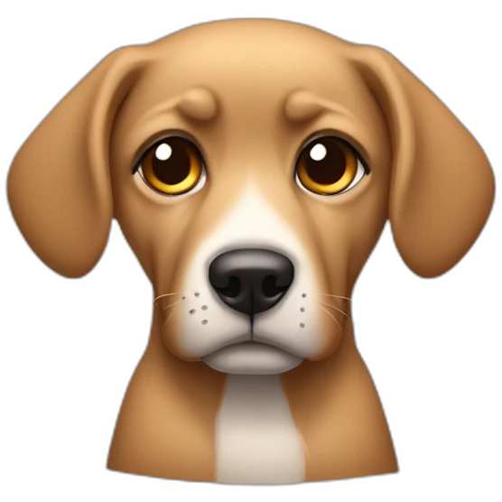 carita de perrito triste emoji