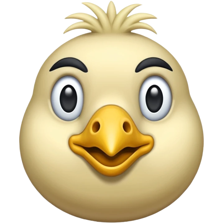 Une autruche la tête dans la terre  emoji