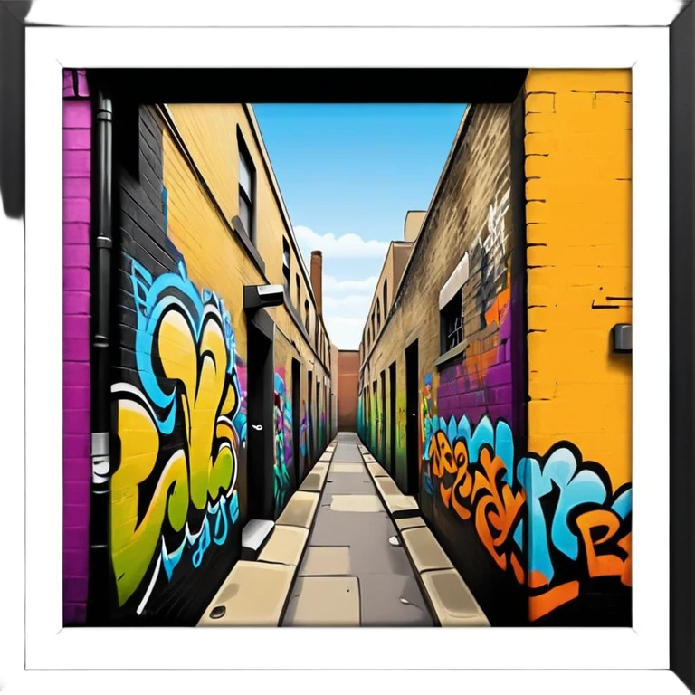 Pedley St Alley graffitti emoji