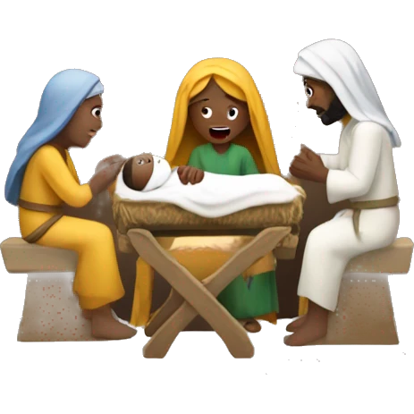 Nativity scene emoji