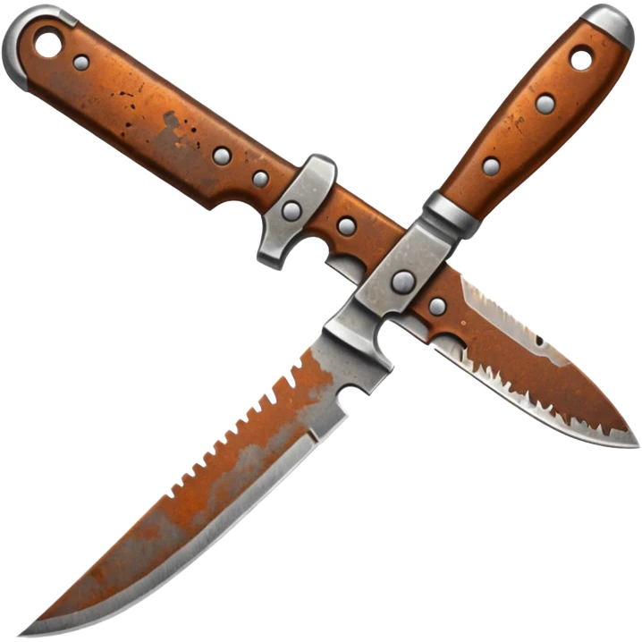 rusted full knife including the handle  emoji