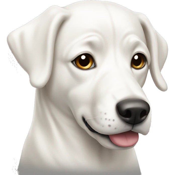 White alabai dog emoji