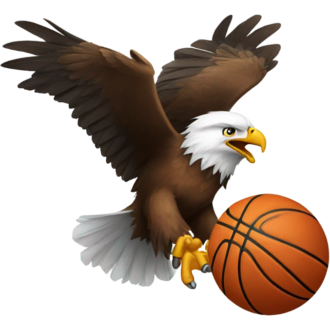 Eagle playing basketball emoji