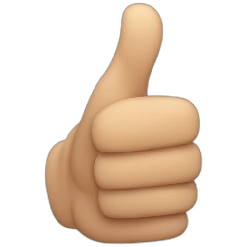 Thumb up emoji