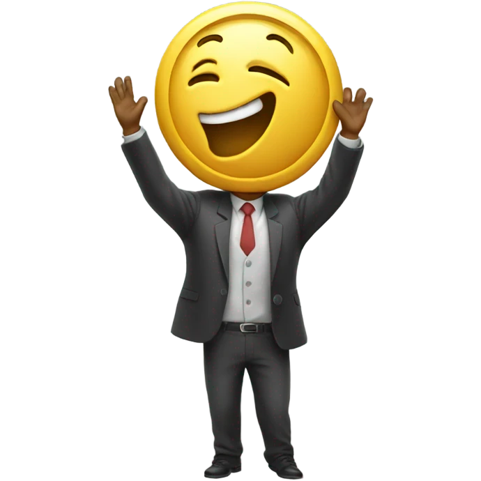 Throwing money emoji
