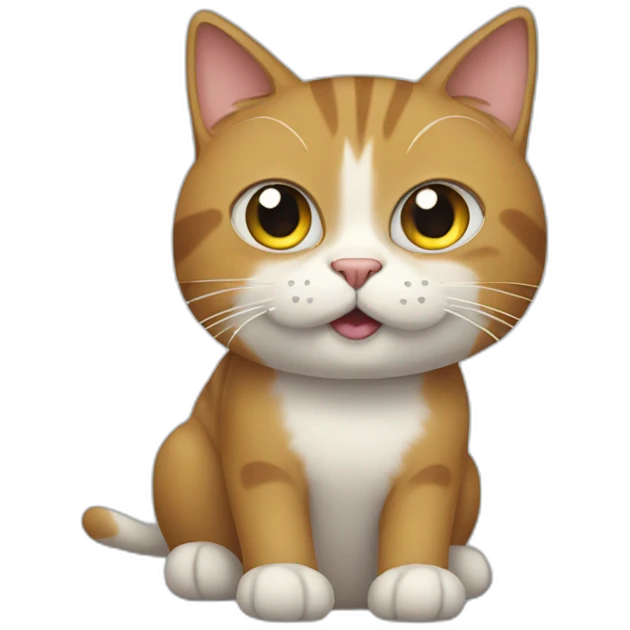 a cat who is untouchable emoji