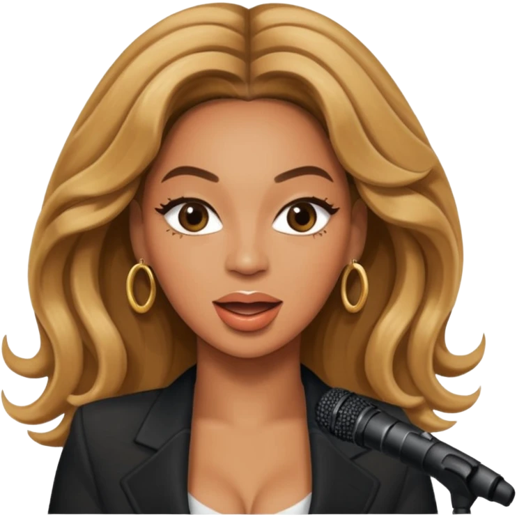  Beyonce singing emoji
