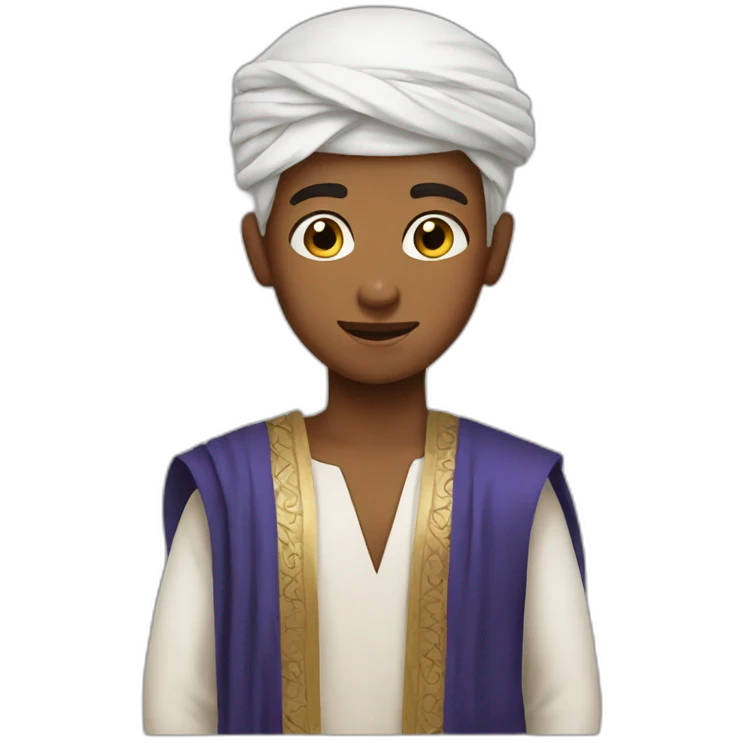 a boy in Arabian style emoji