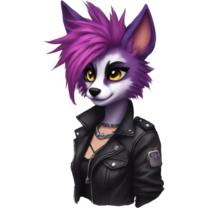 Edgy punk anthro furry by Falvie, LiLaiRa, AngieWolf emoji