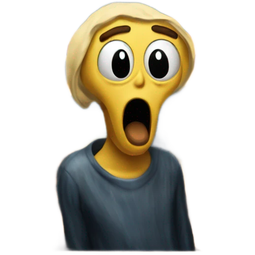 The scream painting emoji