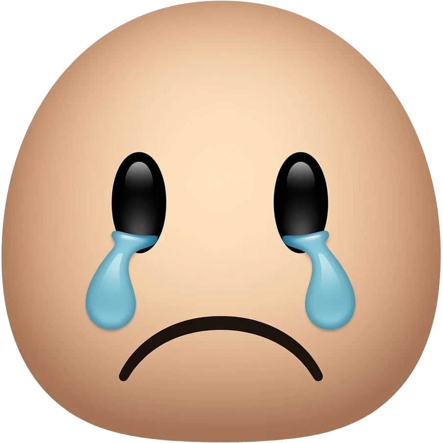 Cabeça de rosto chorando -Emojis.com-Pien-🥺 emoji