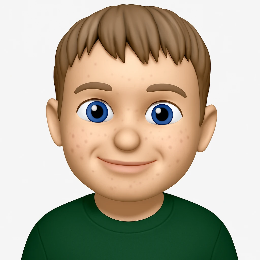 Convert this photo to a 3D emoji in Apple style, keeping the clothes as they are, no additional clothing or accessories. The style should resemble Apple style emojis with 3D emoji characteristics, preserving the original clothing exactly as shown in the photo. emoji