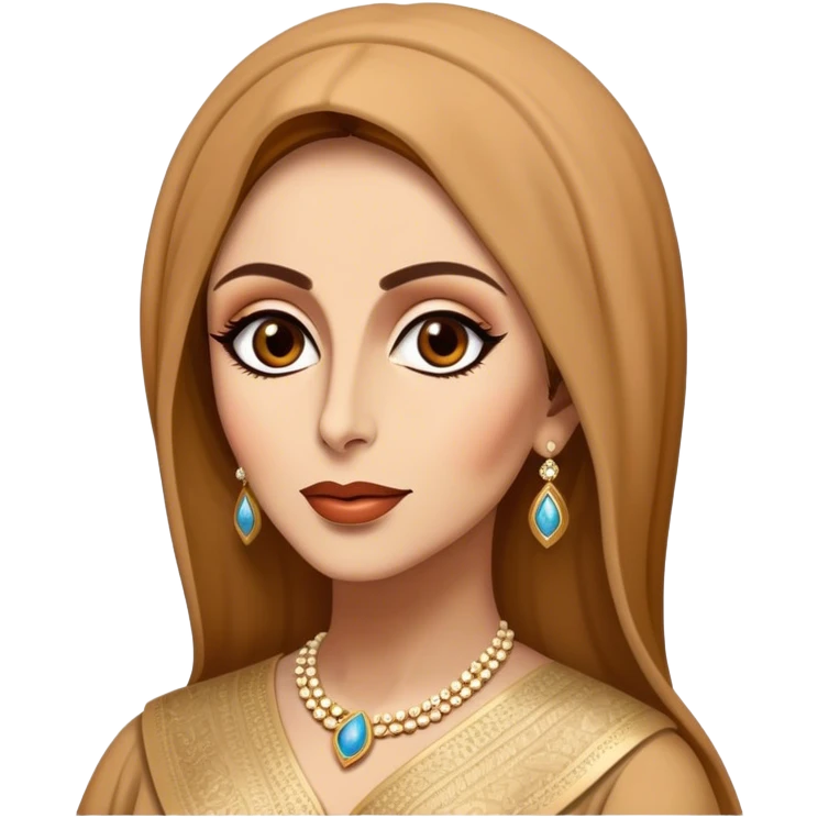 Cinematic Realistic Fairuz Portrait Emoji, depicted as an iconic Lebanese singer with graceful soulful expression and elegant attire, rendered with lifelike textures and warm radiant lighting that captures her timeless musical allure. emoji