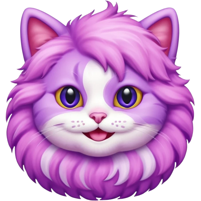 cotton candy cat emoji emoji