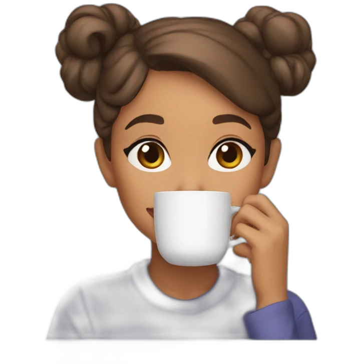 Ariana  sipping tea emoji