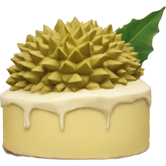 Durian cake emoji