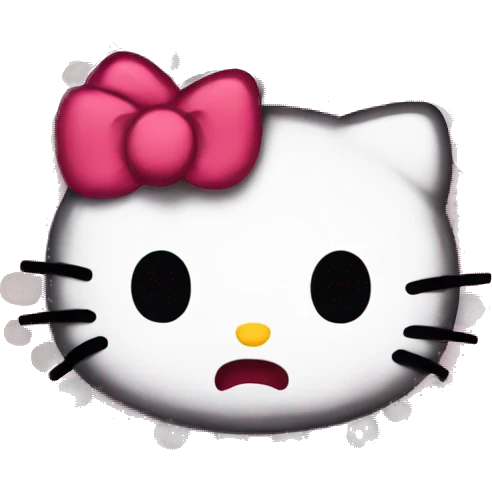 Hello kitty mad emoji