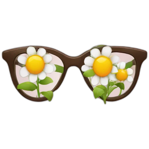 flower glasses emoji