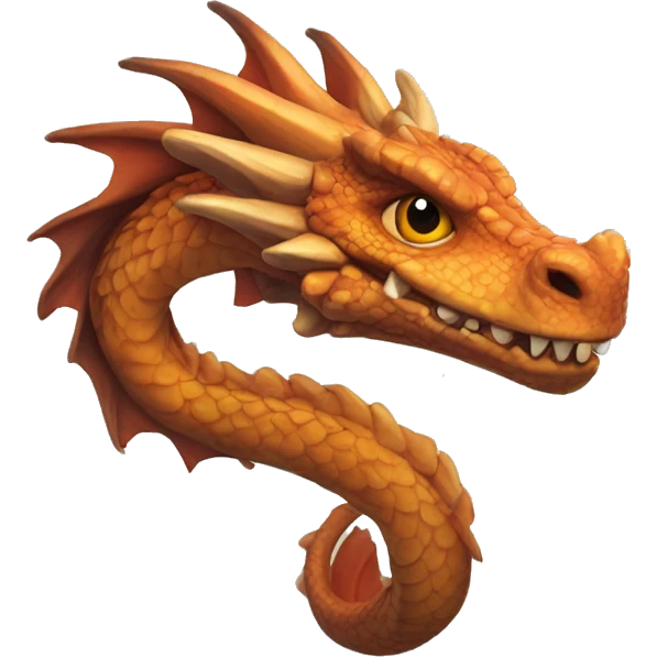 Dragones anaranjados emoji
