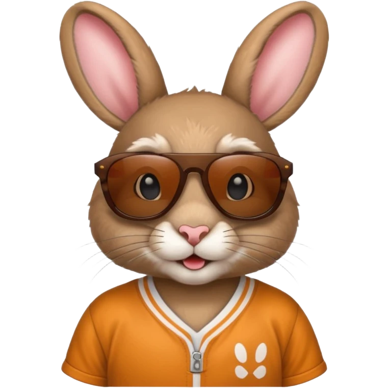 sunglasses rabbit with jersey emoji