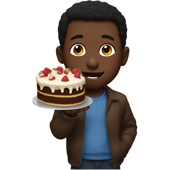 Diddy eating a cake emoji