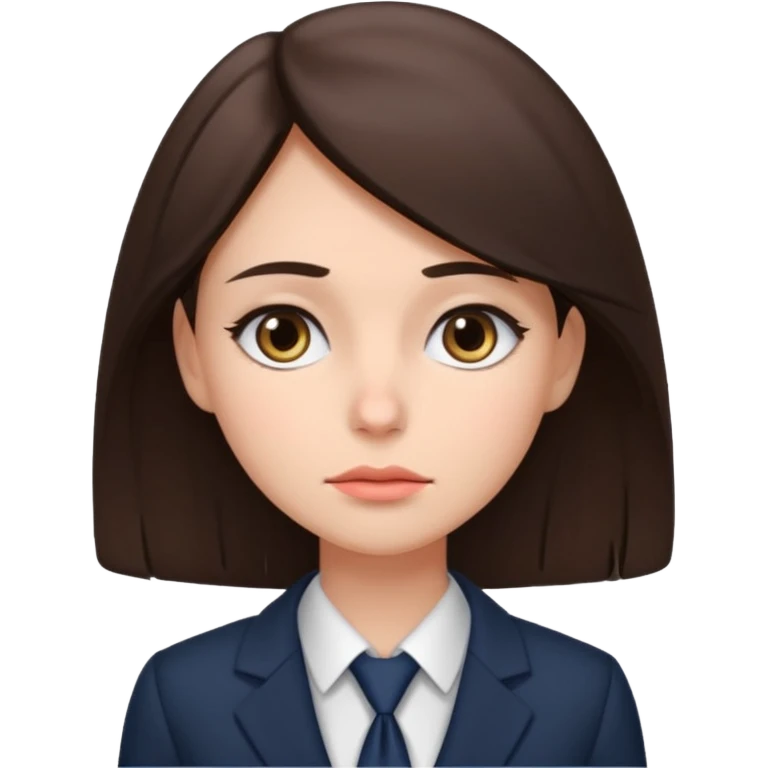 a female brunette on long workdays emoji