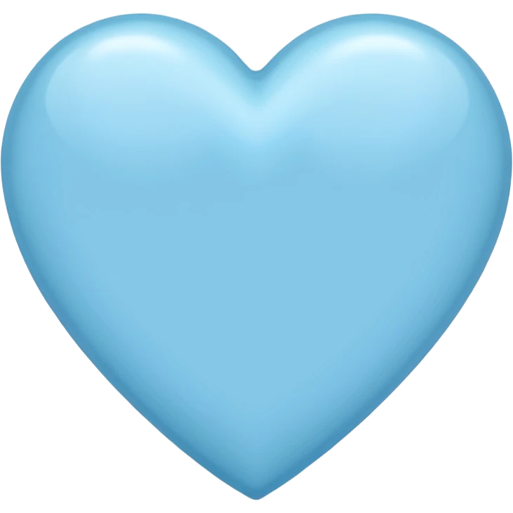 Light blu heart emoji