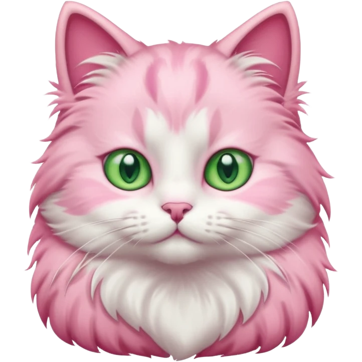 Pink cat emoji