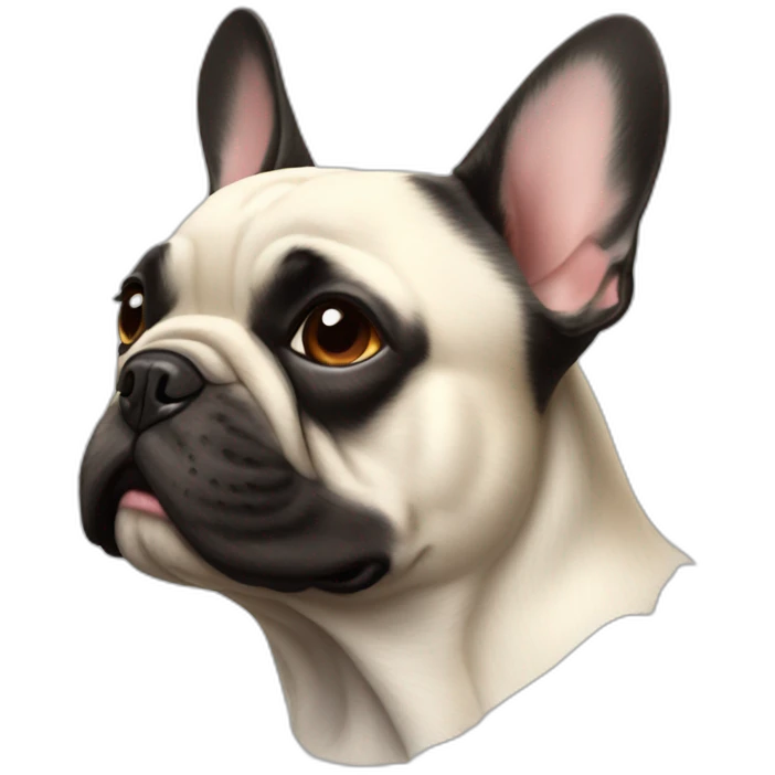 dog French Bulldog in profile emoji