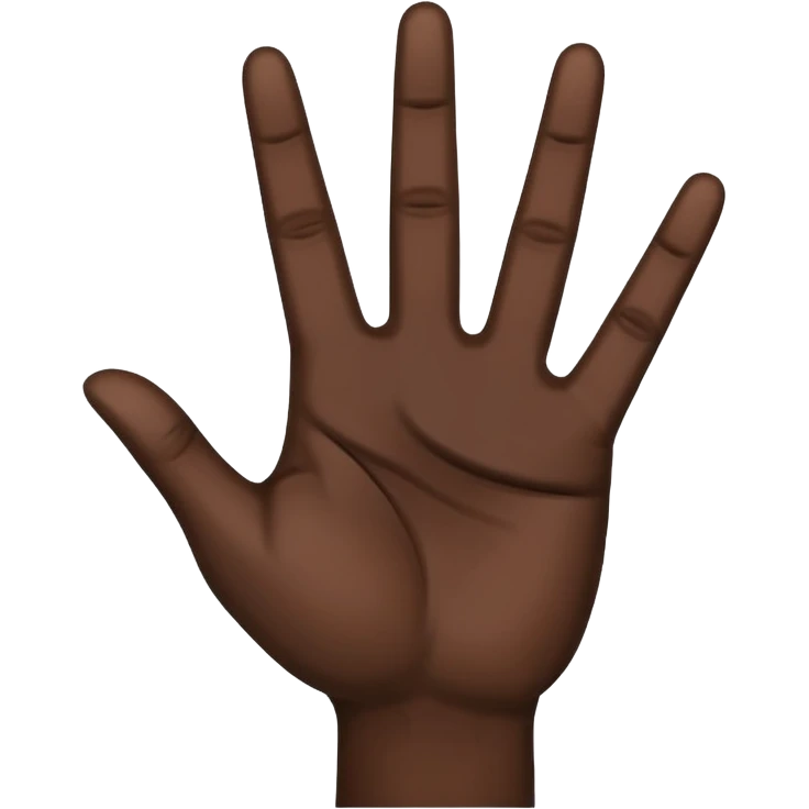 Yvl handsign emoji black hand  emoji