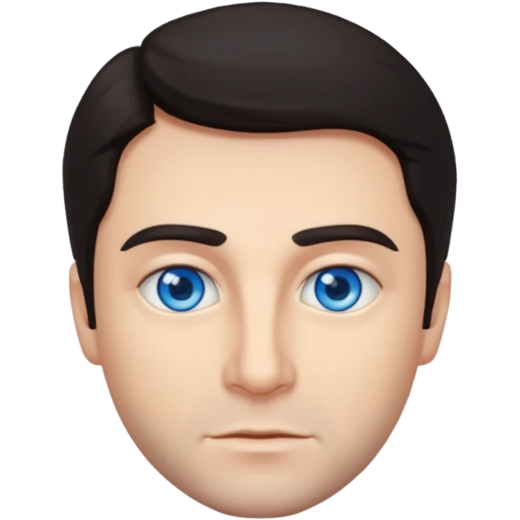 Vittorio Mezzogiorno with blue eyes emoji