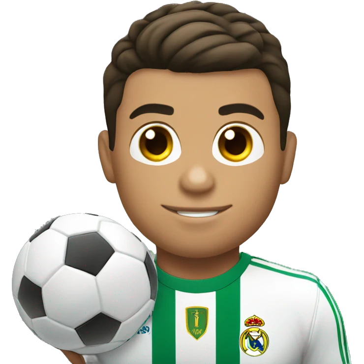 cristiano ronaldo with a ball emoji