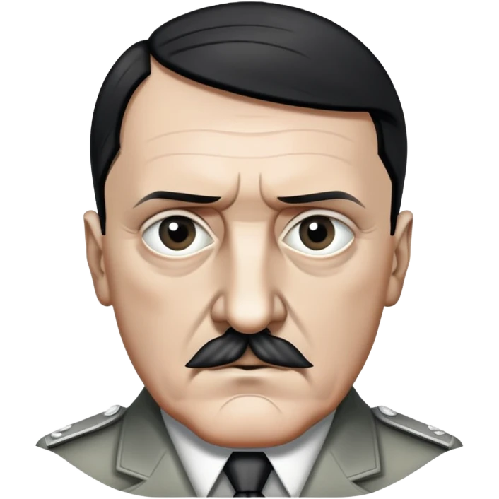 Adolf Hitler-grey skin Reptiloid  emoji