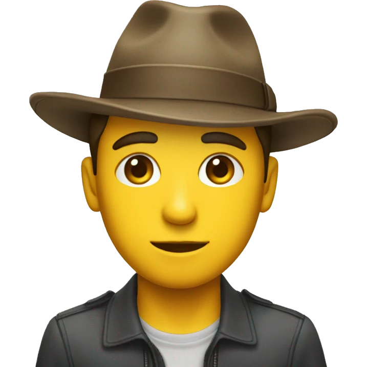 Il Pleure avec chapeau  emoji