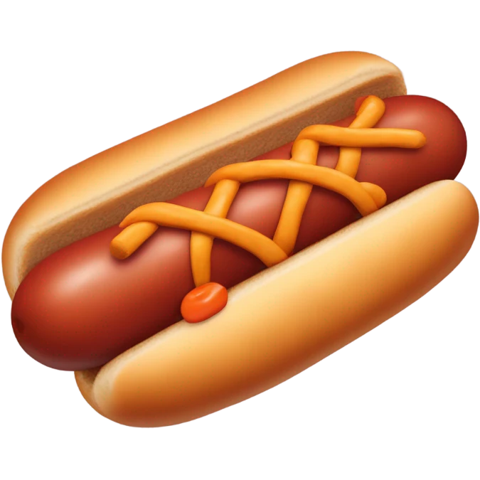 Un perro salchicha dentro de un pan de hotdog emoji