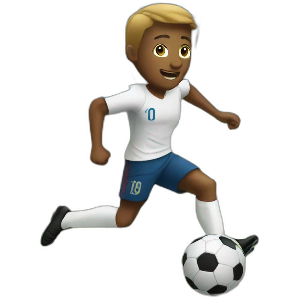 soccer player volley shot emoji