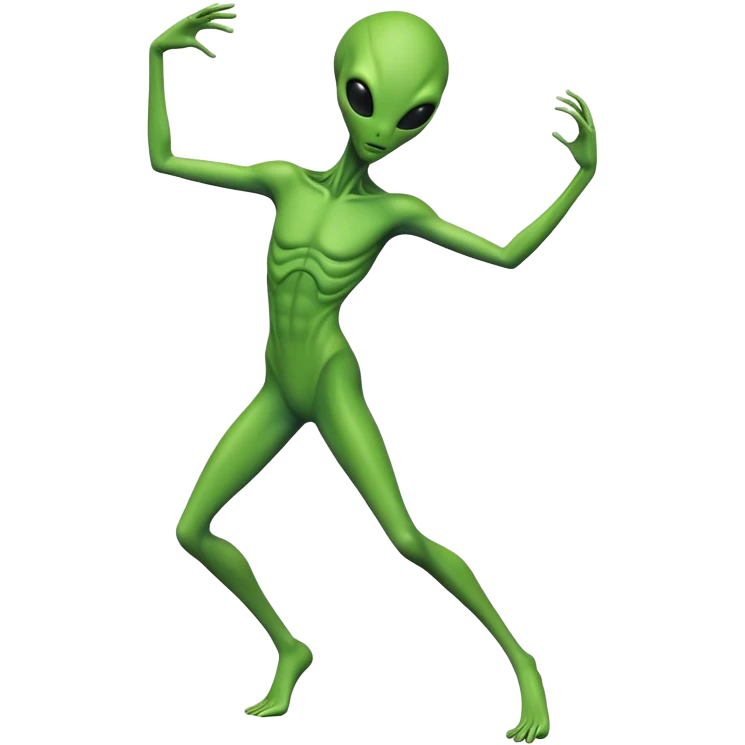 Alien dancing emoji